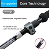 2 PCS 5-Section Outdoor Fold Trekking Pole Cane Camping Portable Walking Hiking Stick For Nordic 등산스틱 Climbing Stick Into Bag 4