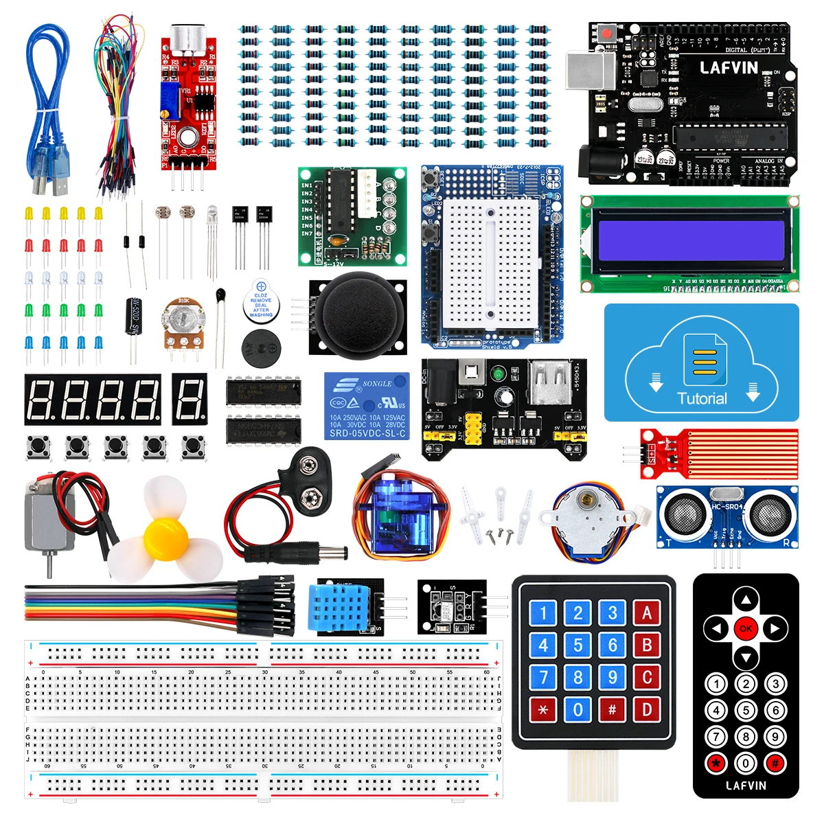  AMONIDA Kit de iniciación de componentes electrónicos, kit  básico de aprendizaje de proyectos, gran cantidad para entusiastas de la  electrónica, aprender componentes electrónicos : Electrónica