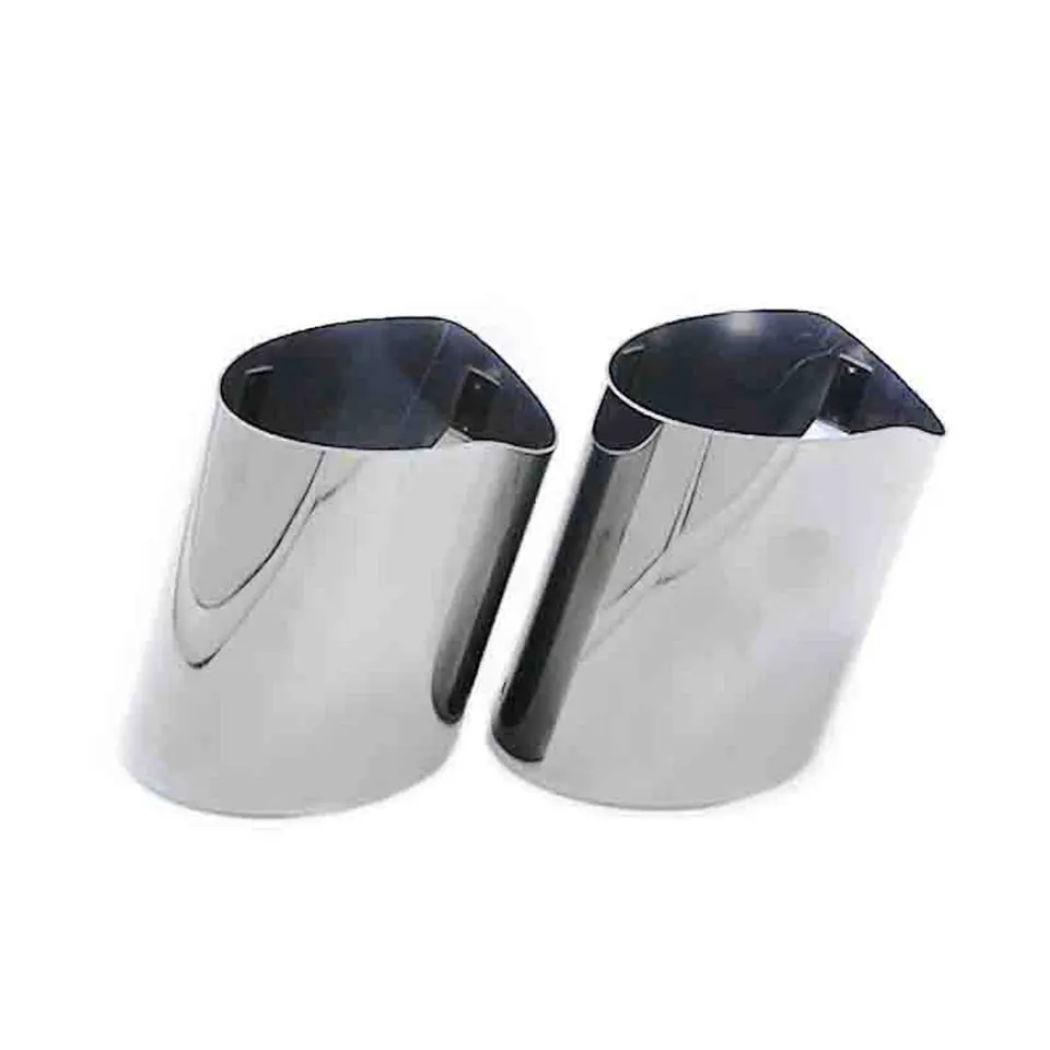 Car Exhaust Muffler Tip 2Pcs For BMW 5 Series 520i 525i 528i 530i 535d 535i F10 F11 F18 F07 GT E39 E60 E34 E61