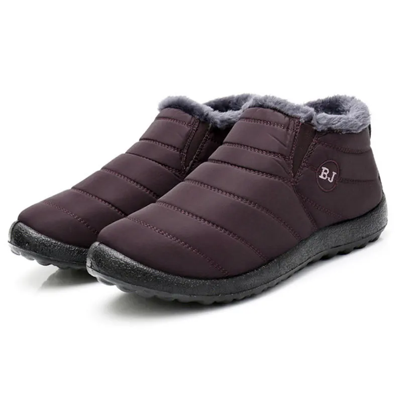 Women's Chunky Fur Ankle Boots - Stylish Platform Winter Footwear