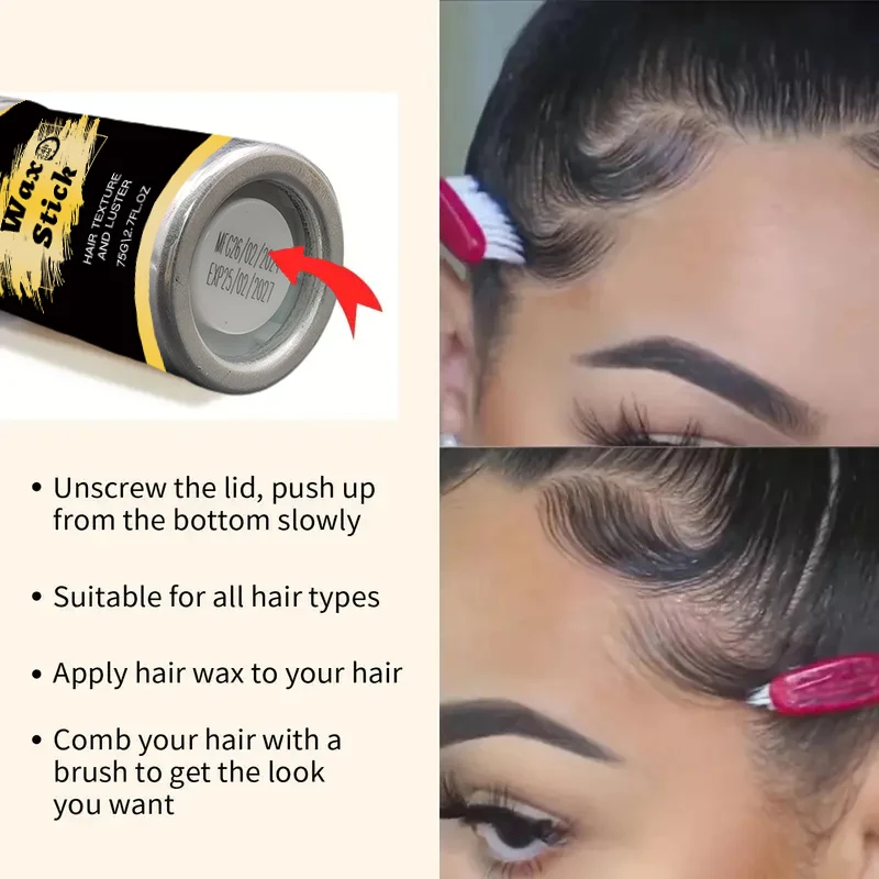 Hair Wax Stick Gel Cream Styling Hair Frizz Fixed Fluffy Broken Artifact Children Men And Women Styling Wax Stick