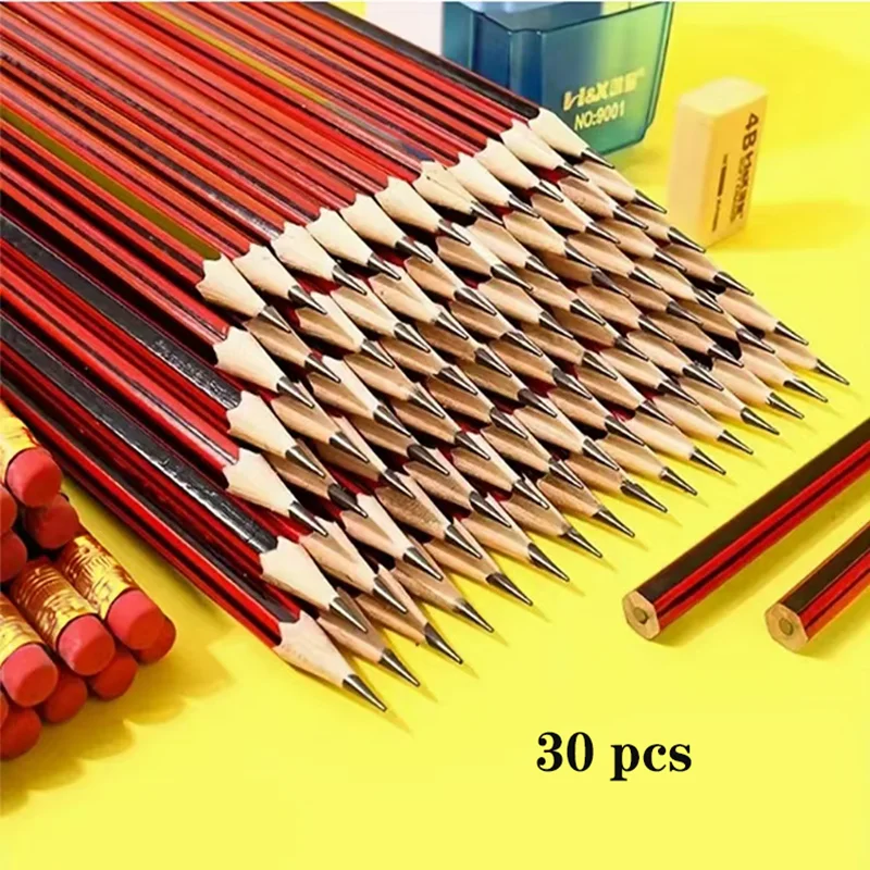 12/30 HB wooden pencils for students to use- perfect for writing, sketching and drawing practice, for returning to school 1