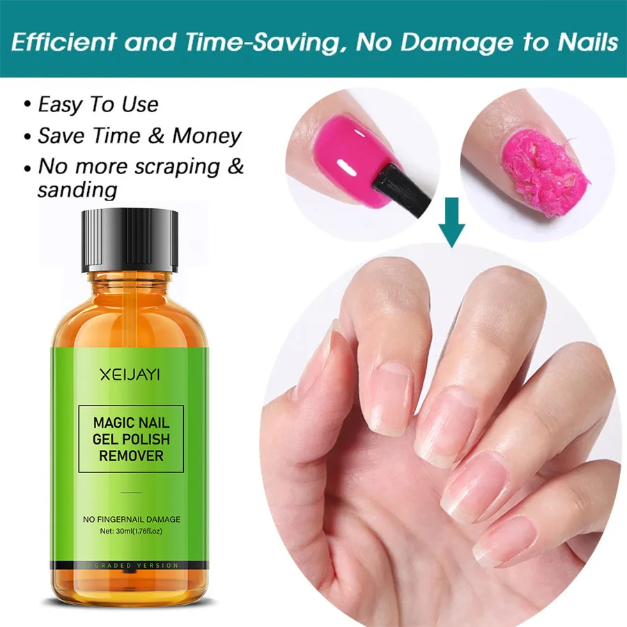 Nail Polish Remover Not Hurt Nail Burst Glue Soak Off Manicure Layer Semi-permanet Nails Art Removal Acrylic Gel Tools 2
