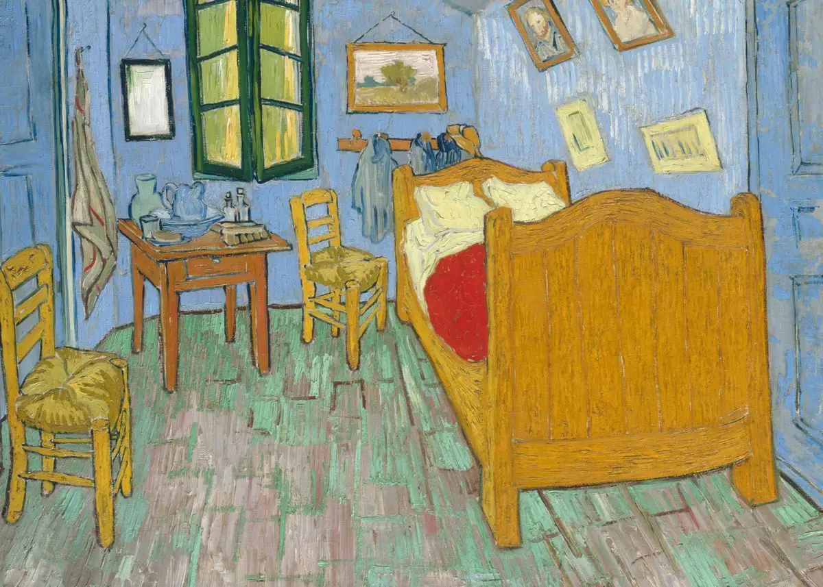Van Gogh Canvas Art Print – Starry Sky & Irises Wall Decor Gift