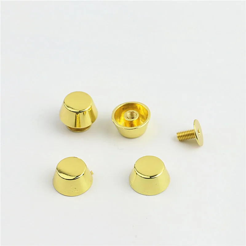 Rose Gold Metal Leather Bag Protective Studs and Rivets - 20 Set Collection