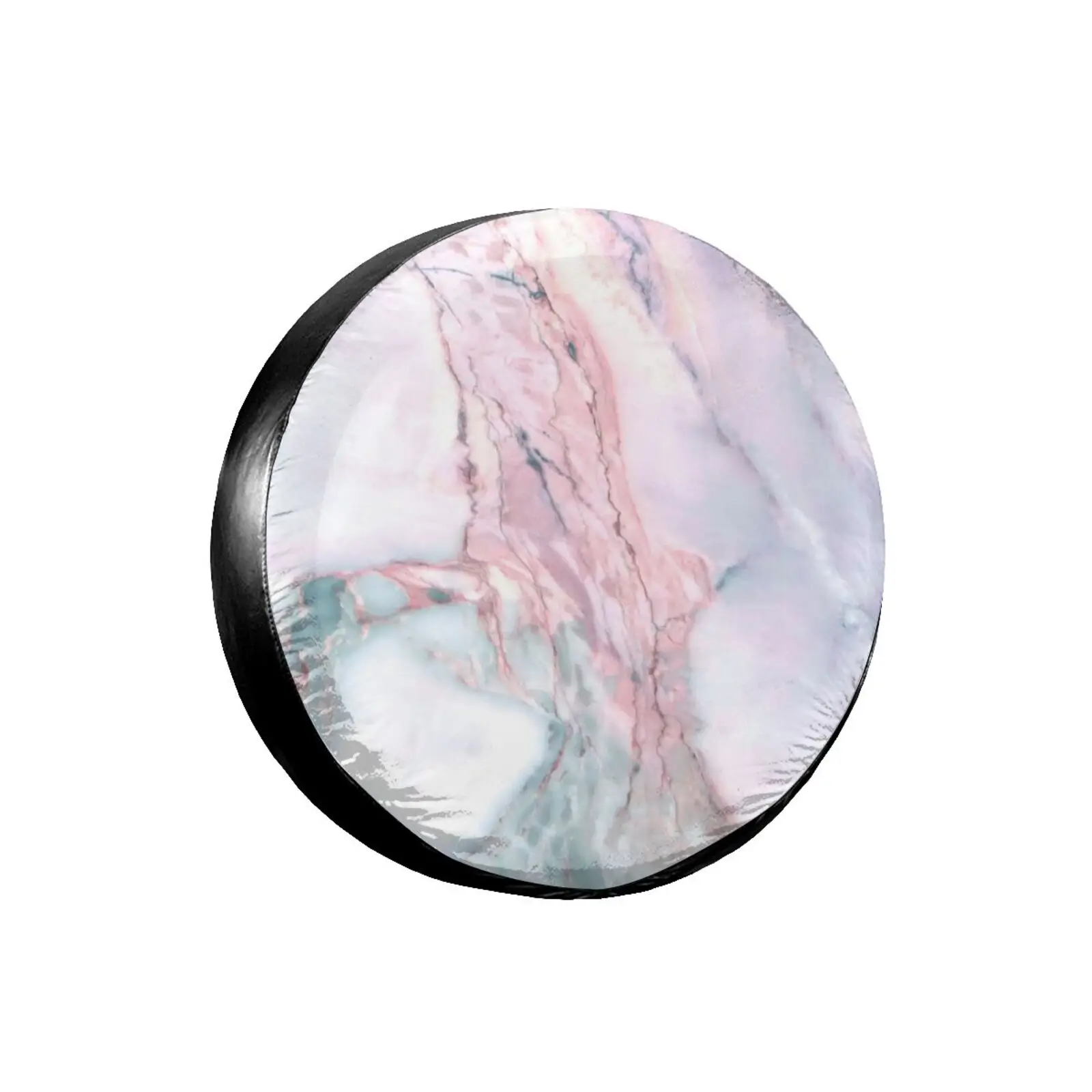 

High quality texture pink marble , A Gift for Camping Enthusiasts, Spare Tire Cover for Camping Car,