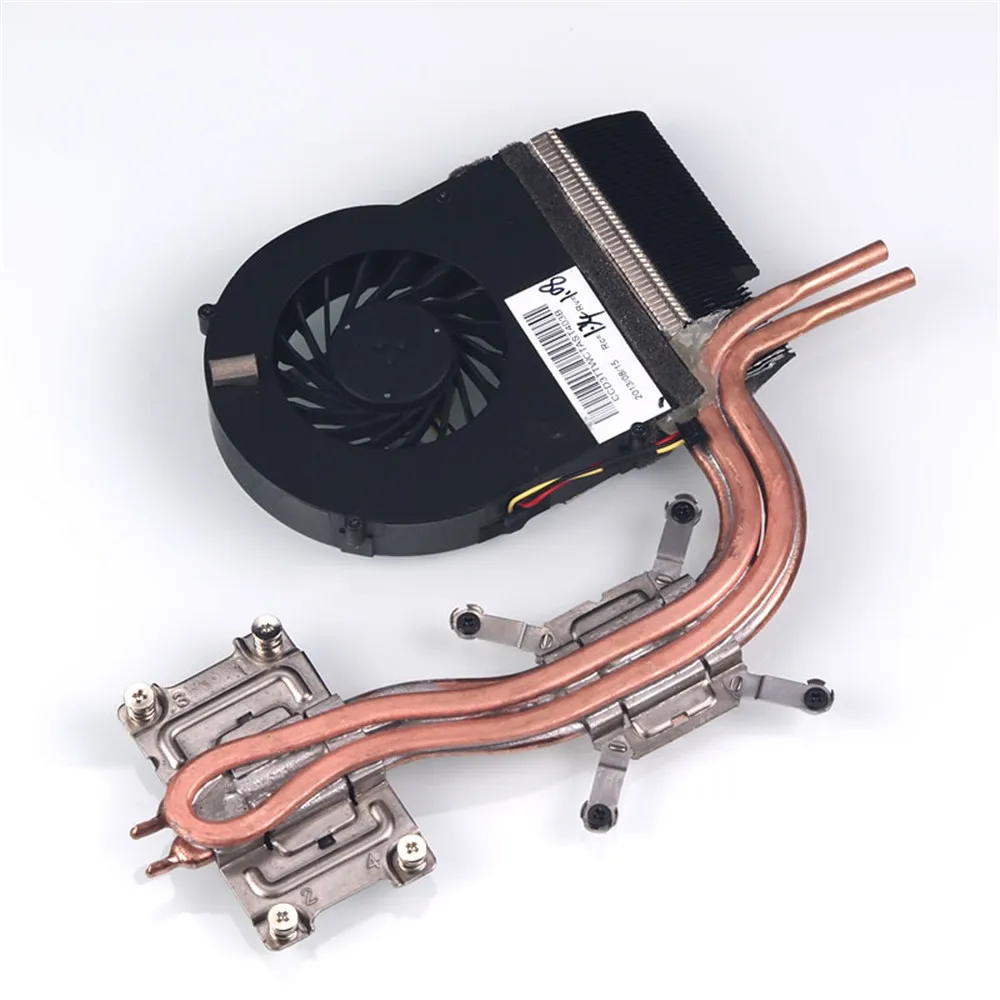 sourcing map Tubo di calore rotondo in rame per dissipatore di calore GPU CPU del computer portatile 8mm x 240mm