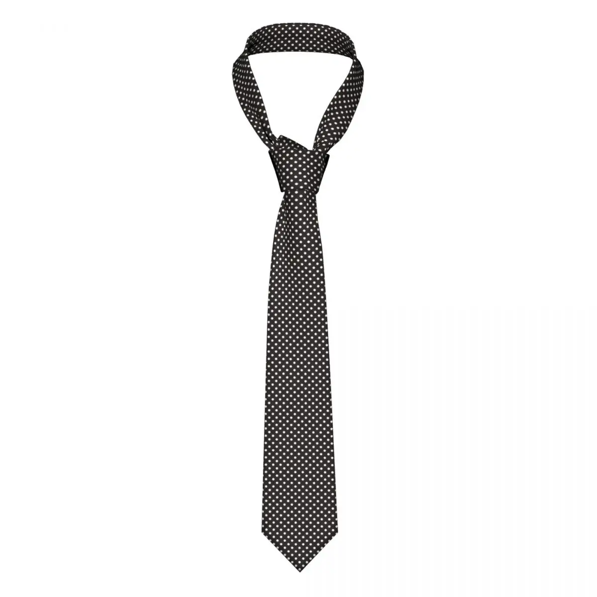 

Casual Arrowhead Skinny White Polka Dots Necktie Slim Tie For Men Man Accessories Simplicity For Party Formal Tie