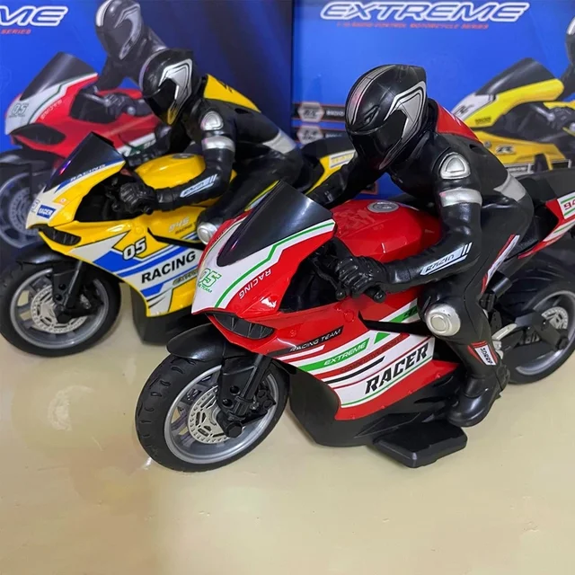 RC Motorcycles Electric 1:10 Scale High Speed Racing Ducati 4 Channels Remote Control Cars Distance 35 Meters Off-Road Model Toy 1