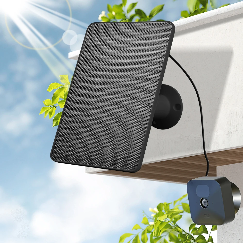 Solární panel nabíječka 4W solární buňka panel vodotěsný mikro USB s guma kolíček pro mrkat xt/xt2/outdoor camera(3rd gen)