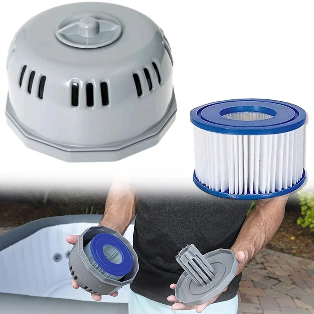 Filtro Con Portafiltro Per Coleman Saluspa Per Lay-Z-Spa Per Intex Per Lay-Z Spa Viintex Vi Alloggiamento Filtro + 1 Filtro
