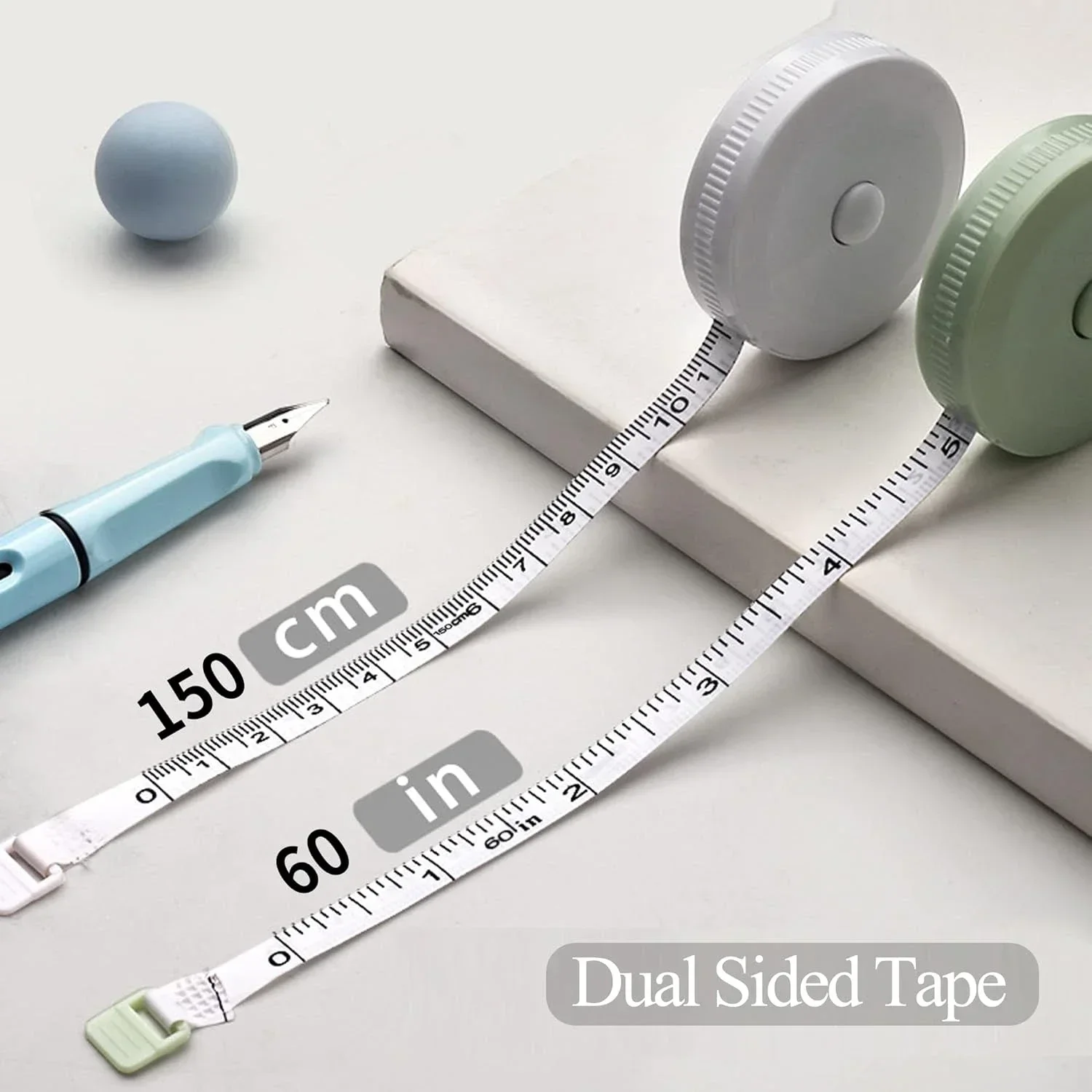 60inch Portable Soft Tape Measure Body Measurement Ruler Double Scale Weight Loss Medical Body Measurement Sewing Tool tape measure