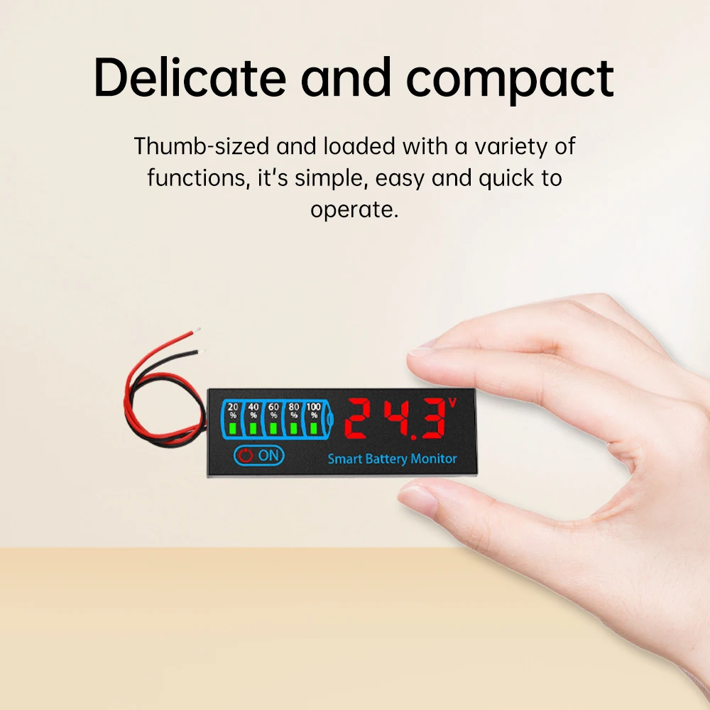 DC7V-55V 3-12S Battery Level Indicator Ternary Lithium
