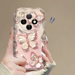 Shockproof Butterfly Pattern Flexible TPU Case - Protective Back Cover s for OPPO Reno12 FS 4G (HFNYWHD003)
