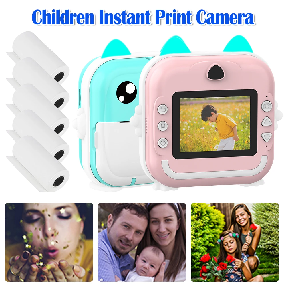 Children Instant Print Camera with Thermal Printer Child Camera