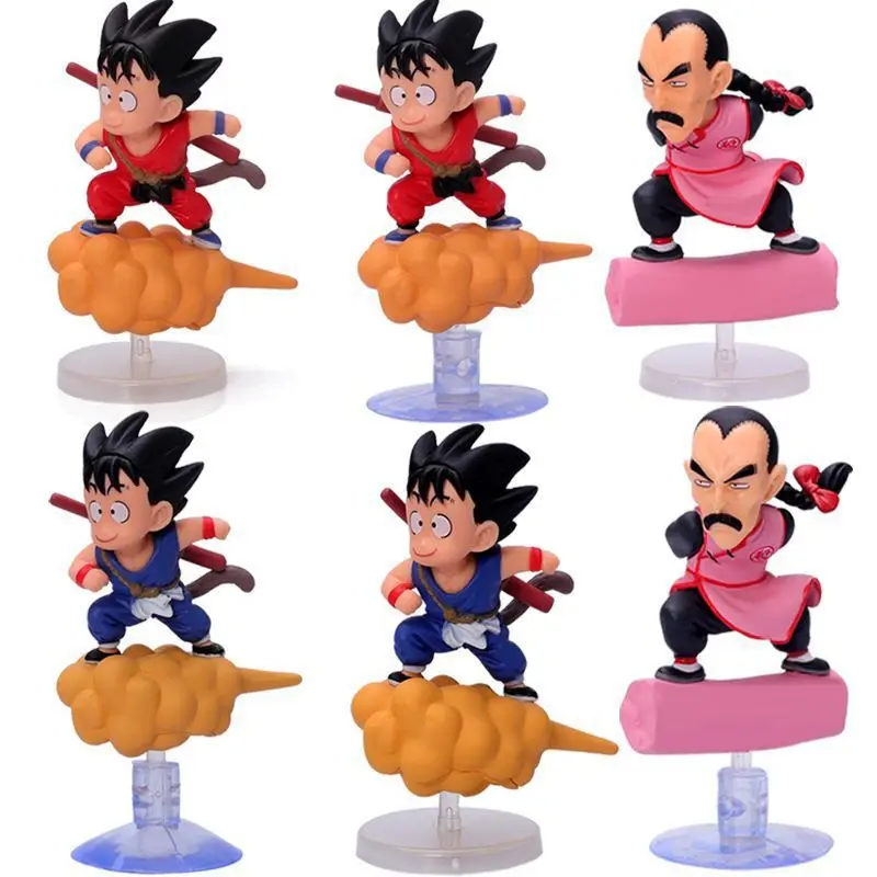 Anime Dragon Ball Tao Pai Pai Son Goku Volo Infanzia Goku Sucker Nimbus Cloud Pvc Action Figure Modello Da Collezione Giocattolo Opp Bag