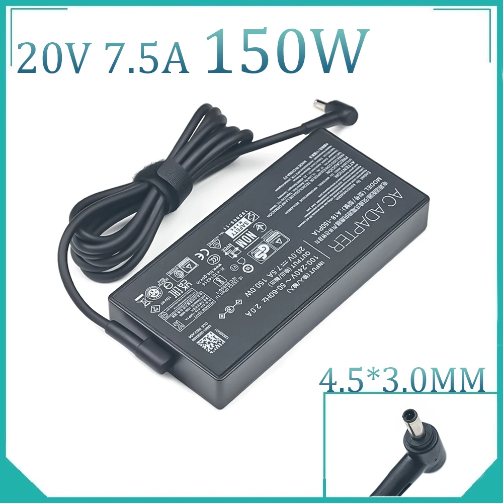 A18-150P1A 20V 7.5A 150W 4,5*3,0mm зарядное устройство для ноутбука Asus TUF GAMING X571L F571G F571L VX60G блок питания для ноутбука