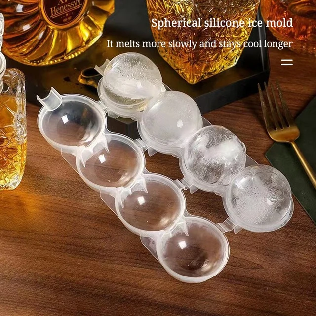 Ice Ball Molds - Original & Best Ice Barware Tool Set - 4 Ball Capacity Mold  - Makes 2.5 Inch Large Whiskey Ice Balls Pack of 4 - AliExpress