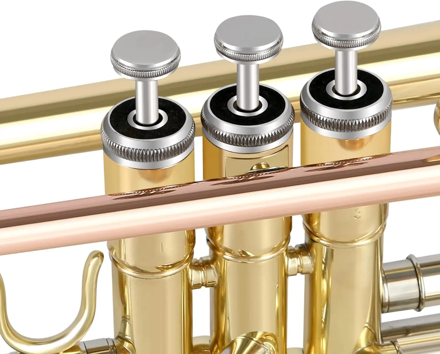 Bb Trumpet Standard Trumpet Set with Carrying Case,Gloves, 7C Mouthpiece, Cleaning Kit, Tuning Rod (Phosphor Copper/Cup