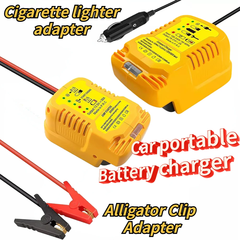 Portable Car Battery Charger Kit with LED Indicator