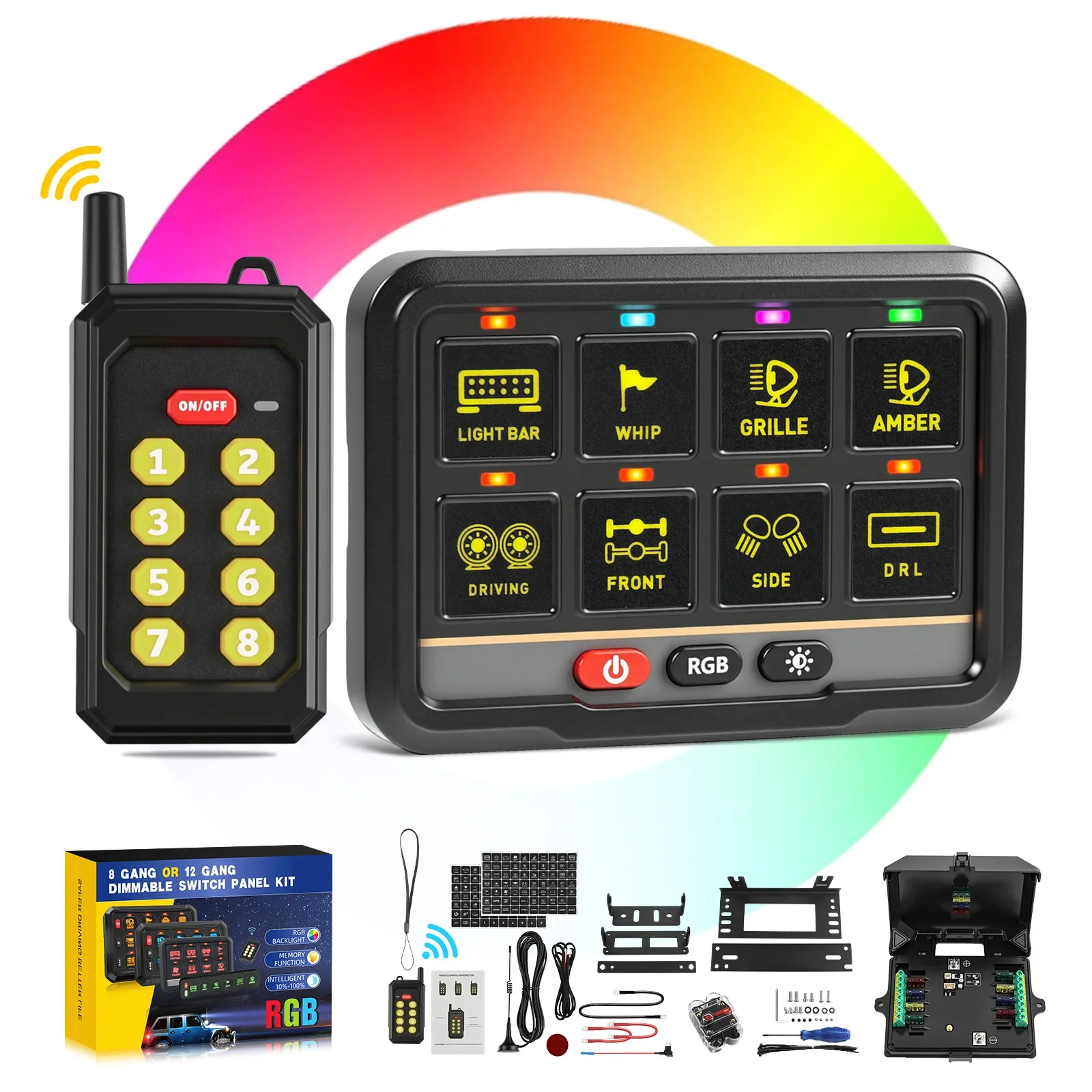 Braveway 8 Wireless APP On-Off Control Switch Panel Universal ...