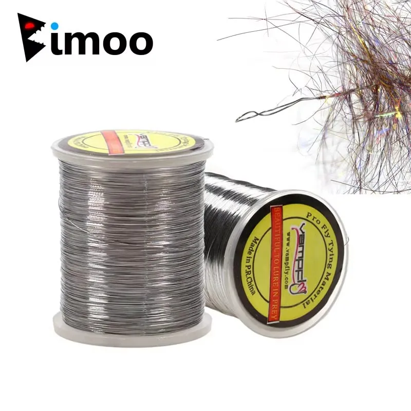 Bimoo 0,1mm 100m 200m Edelstahl-Dubbing-Bürstendraht Fliegenbindematerial Gewichteter Körperelementdraht für Köderfisch-Streamer und Hechtfliegen