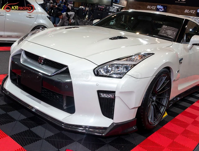 ブラッツ-カーボンファイバーフロントバンパーブレード,nissan gtr r35 