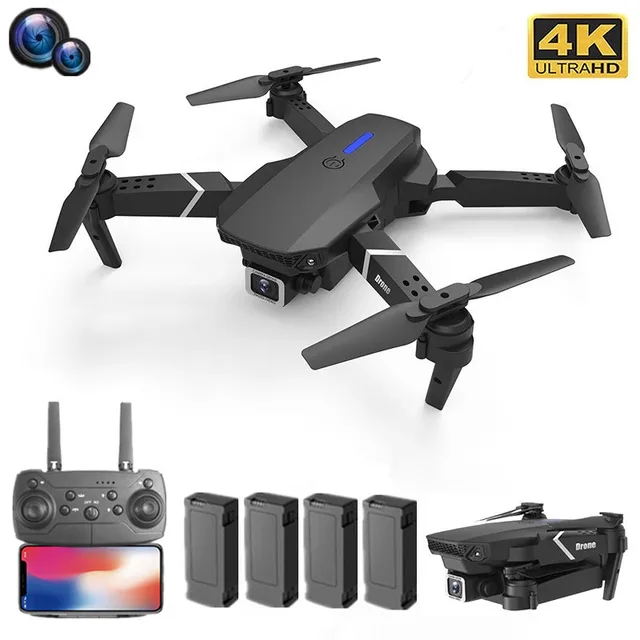 2021 NEW Drone 4k profession HD Wide Angle Camera 1080P WiFi fpv Drone Dual Camera Height Keep Drones Camera Helicopter Toys 1