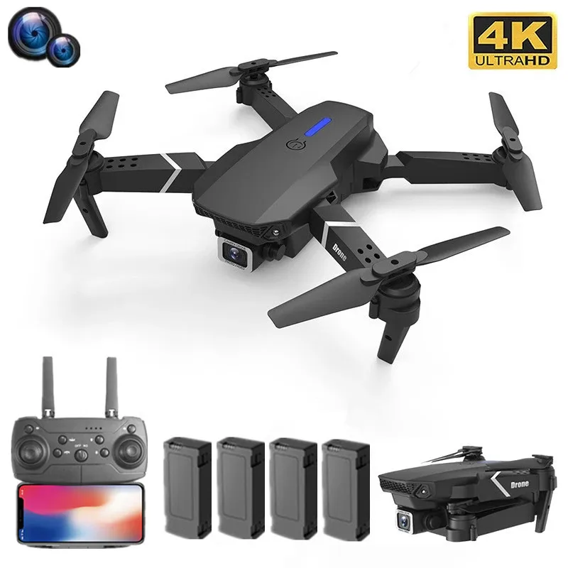 Virkelig Mikroprocessor prik E88 Pro Drone Professional | Rc Quadrotor Helicopter | New E88 Drone 4k Hd  - New Drone - Aliexpress