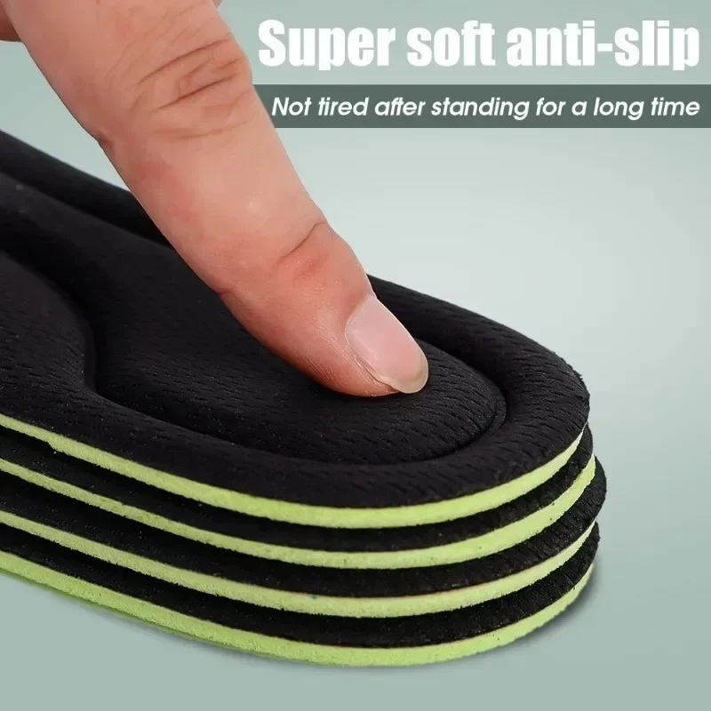 2/10pcs Nano Memory Foam Insoles Unisex Soft Sports Running Shoes Inserts Sweat-Absorbing Deodorant Cushion Shoe Sole Paddings