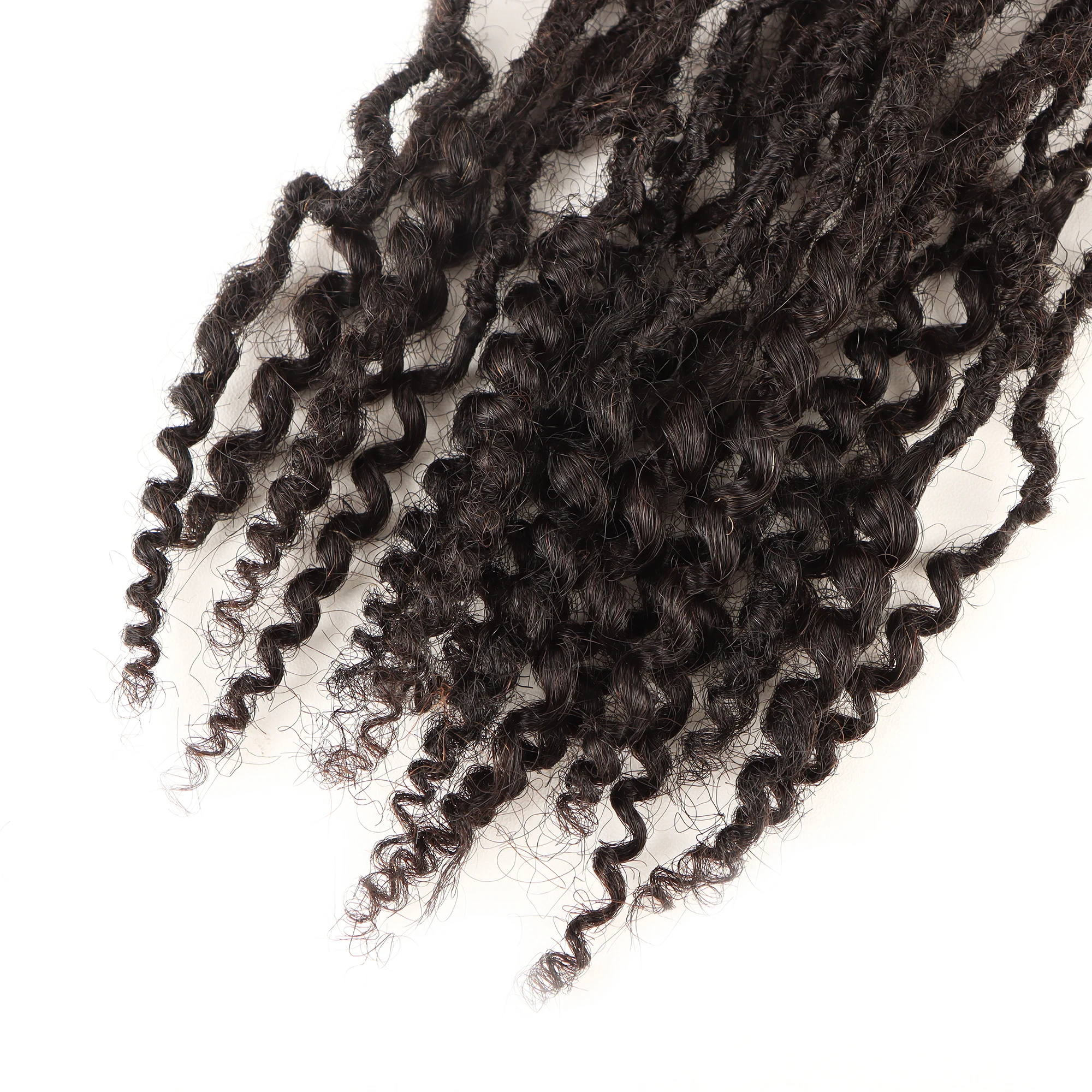 Orientfashion Sister Locs Faux Micro Crochet Hair Goddess Soft Locs Micro Dreadlocks Hair Extensions Interlocs with Curly End