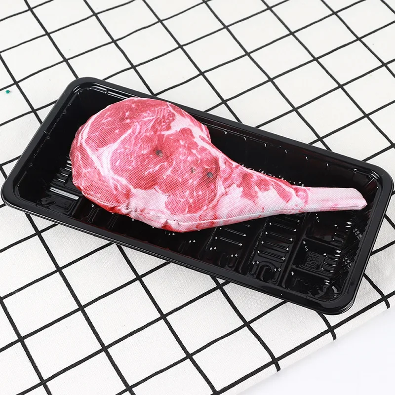 Simulated Steak Chew Toy Bite Resistant Squeaky Dog Cat Pets Products Honden Speelgoed Hot Sale 3