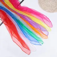 Dance Scarfs for kids Square Silk Scarf Children Outdoor Game Toys Gymnastics Scarves Juggling Performance Props Rhythm Band 1
