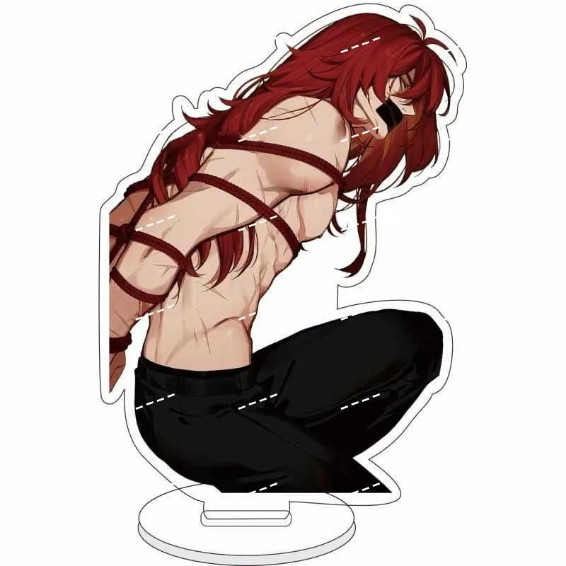 12Cm Gioco Anime Figure Tartaglia Zhongli Kaeya Diluc Thoma Moda Acrilico Stand Modello Camera Scrivania Piatto Cosplay Fan Regali