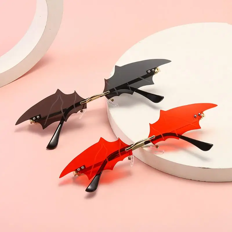 Óculos de Sol Asa de Morcego, Óculos de Grau Modernos Sem Aro, Óculos Fotográficos, Óculos de Sol para Cosplay, Alto Desempenho_voghion.com
