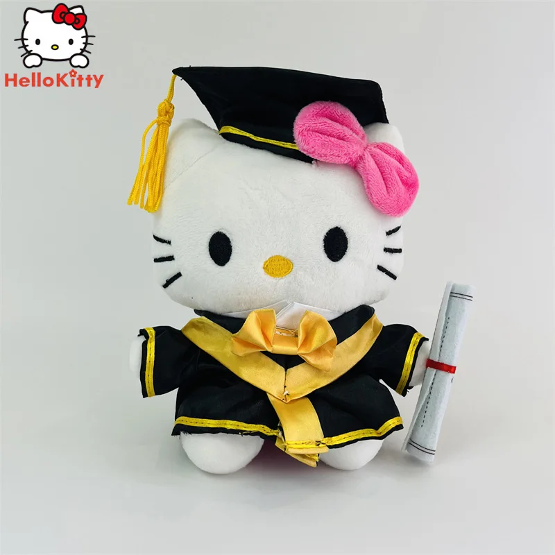 

2023 аниме Sanrio Выпускной сезон Хелло Китти плюшевая игрушка мультфильм мягкая заполненная кукла Декор для комнаты игрушки для детей Подарки