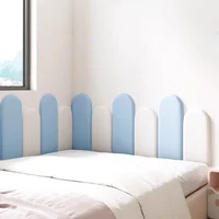 1PC 40x20cm Nordic Style Headboard Bedroom Head Board Stickers Room Anti-collision Wall Panels Home Decoration 6