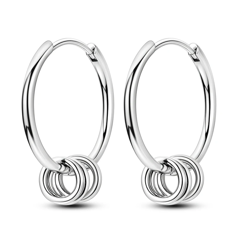 Colorful Zirconia-Embellished Feather and Butterfly Hoop Earrings in 925 Silver