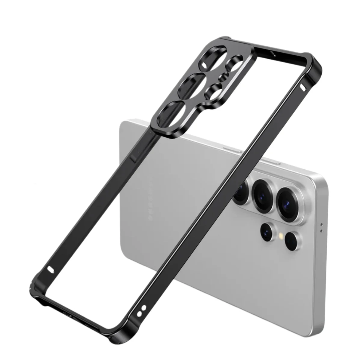 Shockproof Armor Aluminum Phone Case with Heat Dissipation and Bare Metal Feel