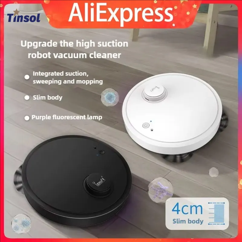 Automatic Robot Vacuum Cleaner 3in1 Smart Wireless Sweeping Wet And Dry Ultra-thin Cleaning Machine Mopping Smart Home 1