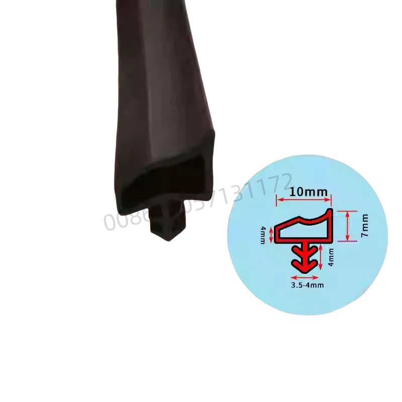 Guarnizione A U Sigillata Per Bordi - 3,28 Piedi, Flessibile | Per Porte, Vetro, Acciaio | Anticollisione - Foto 5