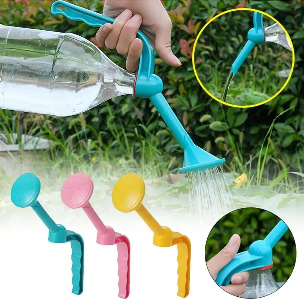 Dual-Purpose Gardening Watering Bottle with Spout and Spray功能