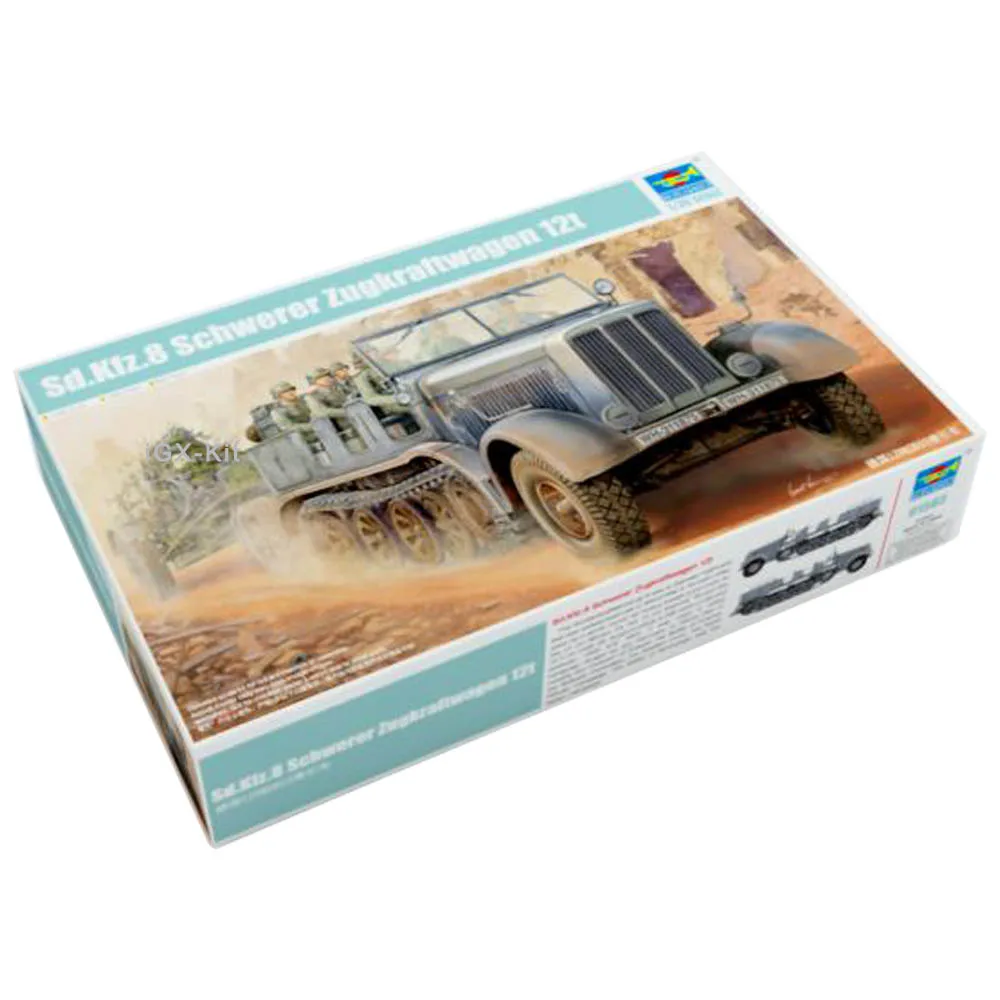 

Trumpeter 01583 1/35 German SdKfz 8 Schwerer Zugkraftwagen 12t Heavy Halftrack Military Plastic Assembly Model Toy Building Kit