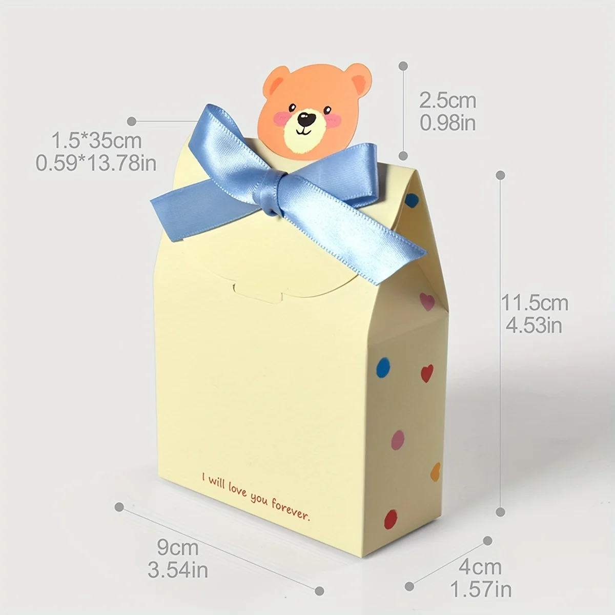 10PCS Cartoon Bear Foldable Square Gift Boxes, Durable and Stylish Paper Packaging for ... - SKU FSGB1109 - UGI Packaging