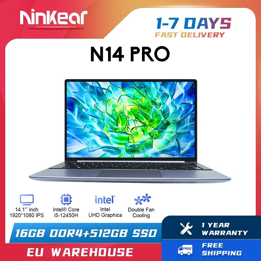 Ninkear Laptop N14 Pro 14-inch IPS Full HD Intel Core i5-12450H 16GB RAM+512GB SSD Portable Computer Windows 11 Notebook Ultrali