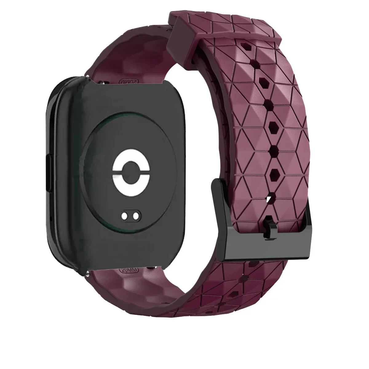 Silicone Sports Band with Soccer Print for Smartwatch Replacement Strap