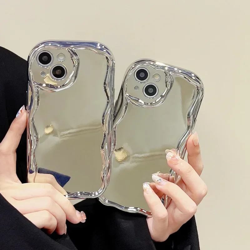 Glitter Mirror Phone Case With Camera Protector For Oppo Models_voghion.com