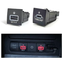 12V/24V 빠른 자동차 충전기 소켓 담배 라이터 QC3.0 PD USB 인터페이스 어댑터, 폭스 바겐 제타 5 MK5 시로코 골프 06-12