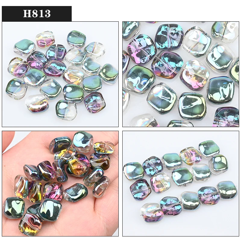 12mm 20pcs Austria Crystal Beads Irregular Smooth Glass beads Beads for Jewelry Bracelet Making DIY Crafts Gifts