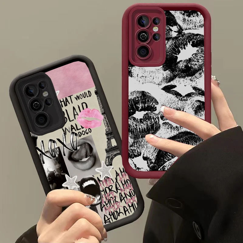 Lips Kiss Print Phone Case